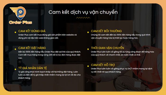 Cam kết của Order Plus