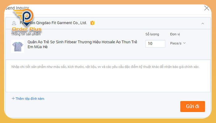 Chat với nhà cung cấp (có thể bỏ qua bước này)