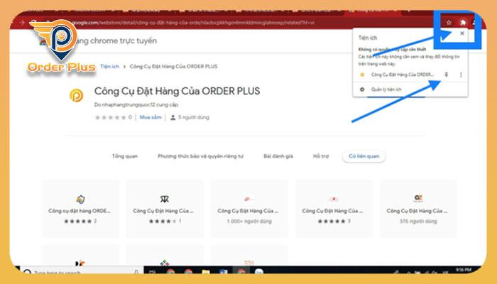 Chọn biểu tượng Ghim tiện ích
