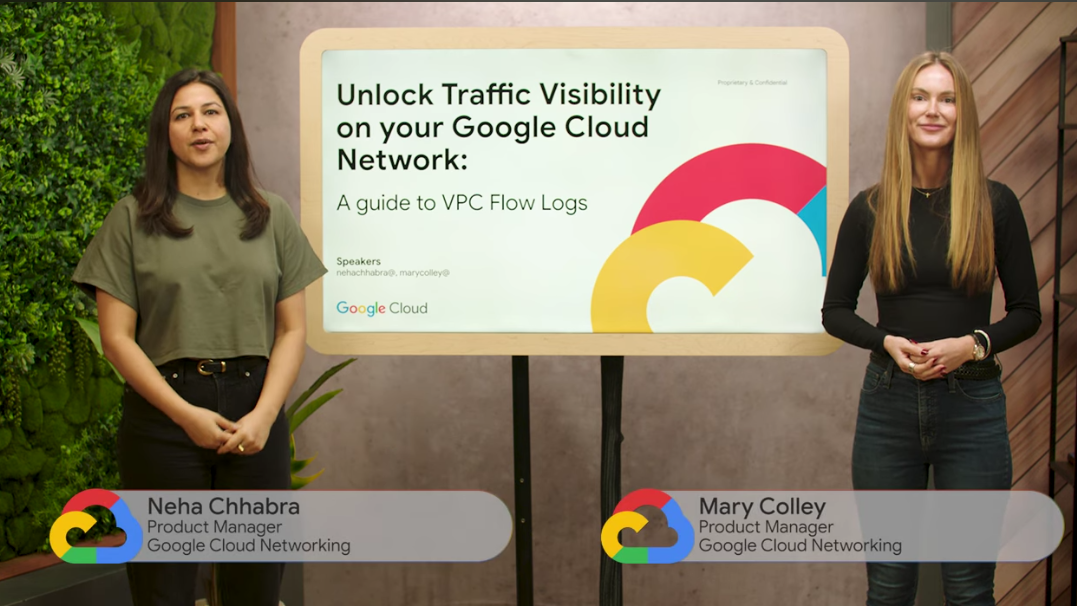 Due product manager di Google discutono dei log di flusso VPC di Google Cloud