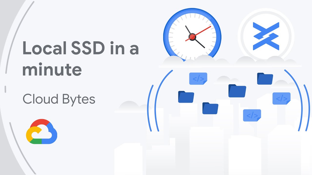 Werbefolie zu lokalen SSDs in einer Minute